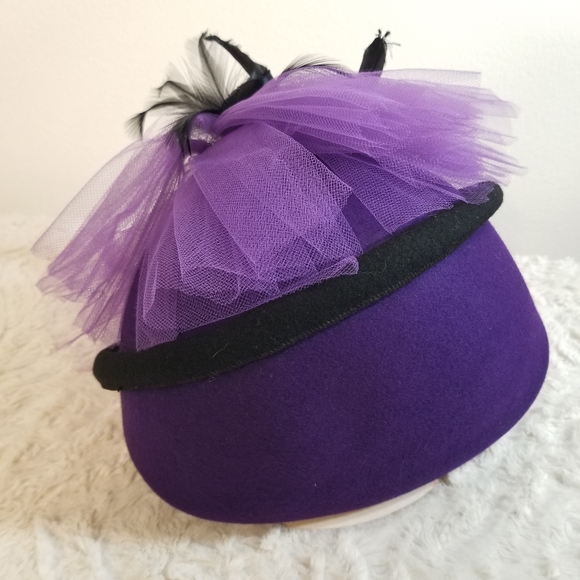 NWT Bollman Hat Co. Purple Doeskin Wool Felt Hat - Picture 14 of 16